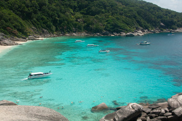 Fototapeta na wymiar Similan Islands , Famous paradise islands in Andaman sea in the Southern of Thailand's 