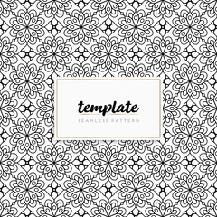 Colorful mandala seamless pattern vector