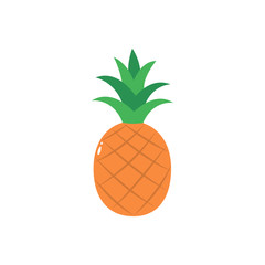 Pineapple isolated icon on a white background.