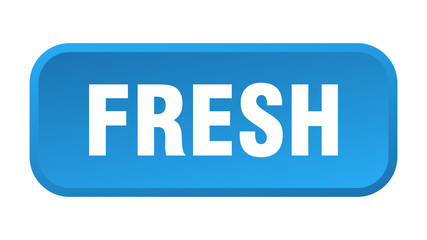 fresh button. fresh square 3d push button