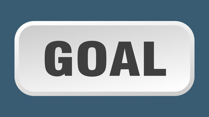 goal button. goal square 3d push button