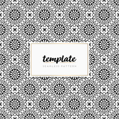 Colorful mandala seamless pattern vector