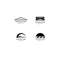 Bridge logo template vector icon design