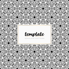 Colorful mandala seamless pattern vector