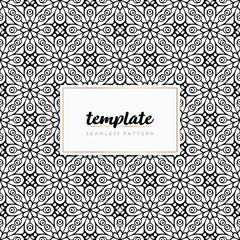 Colorful mandala seamless pattern vector