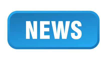 news button. news square 3d push button
