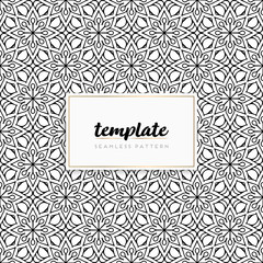 Colorful mandala seamless pattern vector