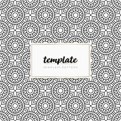 Colorful mandala seamless pattern vector