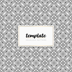 Colorful mandala seamless pattern vector