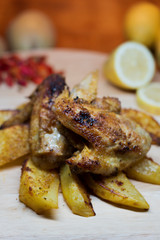 pollo con patate e limone