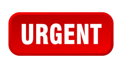 urgent button. urgent square 3d push button