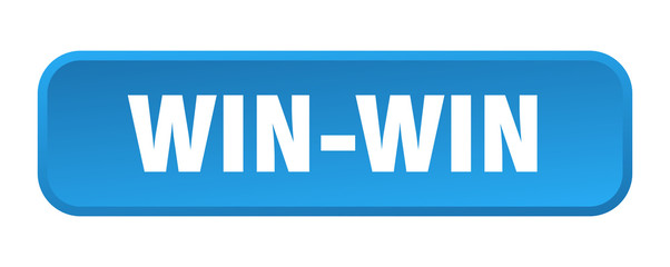 win-win button. win-win square 3d push button