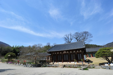 Fototapeta na wymiar Guisinsa temple in Gimje, Jeollabuk-do, South Korea