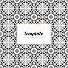 Colorful mandala seamless pattern vector