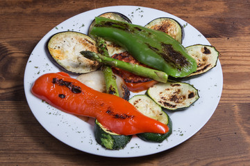 tasty barbecue vegetables