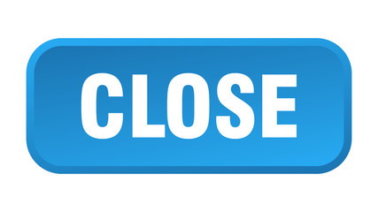 close button. close square 3d push button