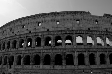 Naklejka premium The Colosseum, is a large amphitheatre in the city of Rome.