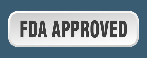 fda approved button. fda approved square 3d push button