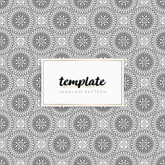 Colorful mandala seamless pattern vector