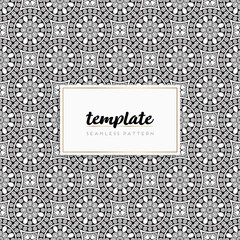 Colorful mandala seamless pattern vector