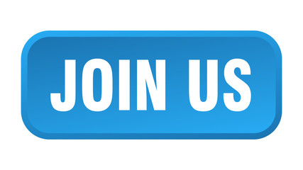 join us button. join us square 3d push button
