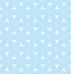 Vector geometric seamless texture blue pattern