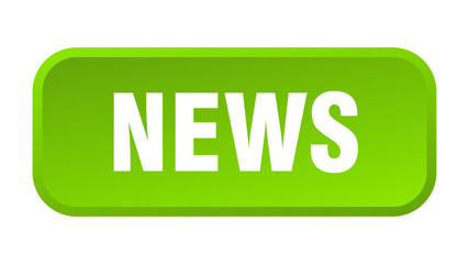 news button. news square 3d push button