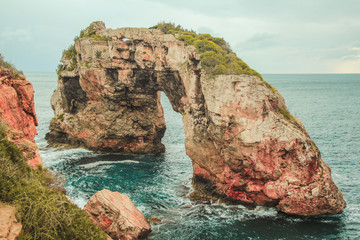 Es Pontas - picturesque rock arch in Santanyi, Mallorca, Spain