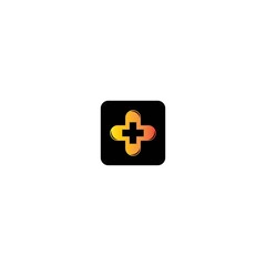 Obraz premium Medical cross logo template vector icon design