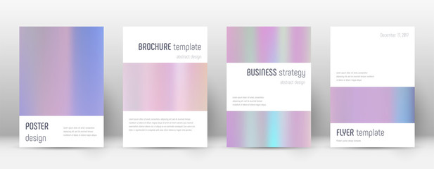 Flyer layout. Minimalistic likable template for Br