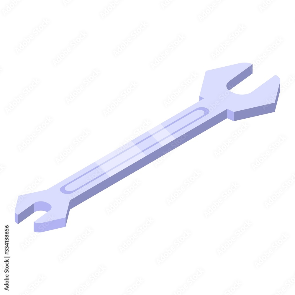 Poster wrench icon. isometric of wrench vector icon for web design isolated on white background