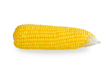 Sweet corn isolated on white background with clipping path 