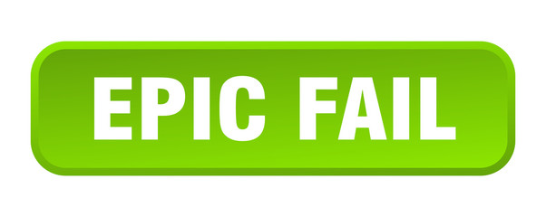 epic fail button. epic fail square 3d push button