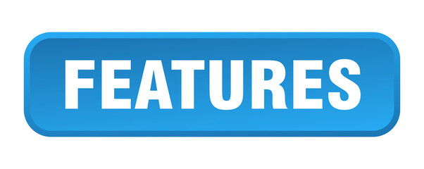 features button. features square 3d push button