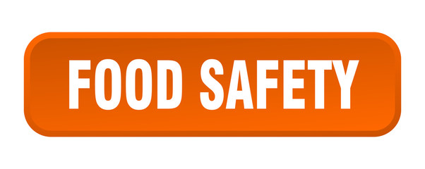 food safety button. food safety square 3d push button