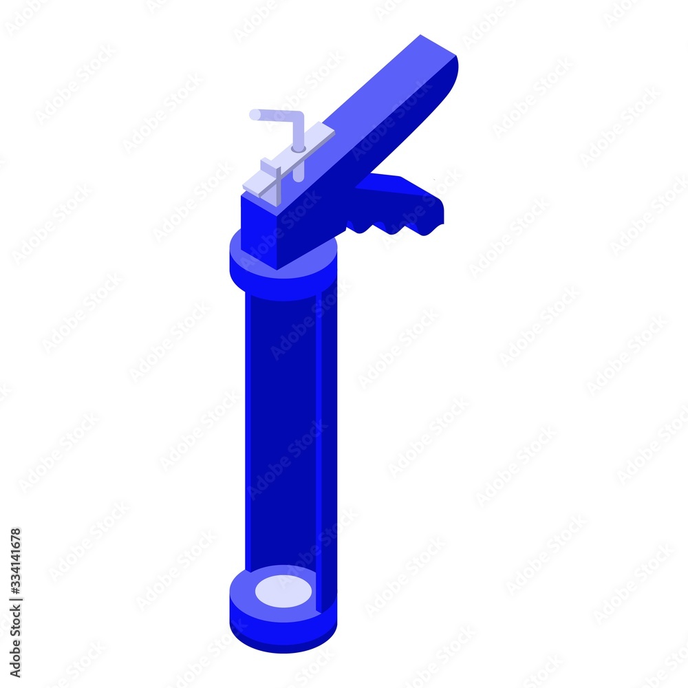 Poster polyurethane foam tool icon. isometric of polyurethane foam tool vector icon for web design isolated