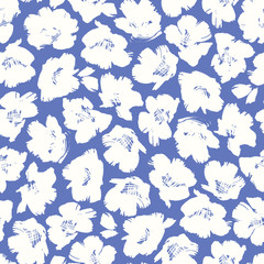 Seamless pattern material of an abstract flower,