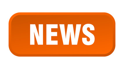 news button. news square 3d push button