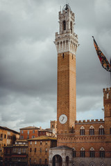 Obraz premium The Torre del Mangia, Sienna Italy