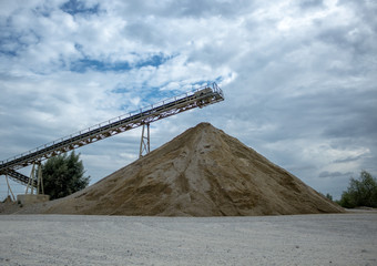 Gravel plant near munich in germany