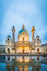 Saint Charles Church in Vienna, Austria.