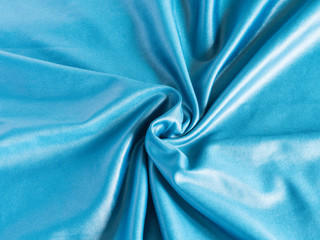 Rosace de simili cuir bleu