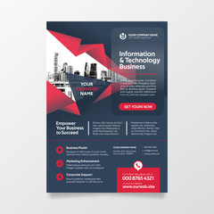 City Background Business Book Cover Design Template