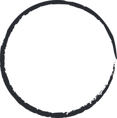 Hand drawn circles sketch frame