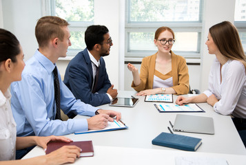 Business people working together in the office