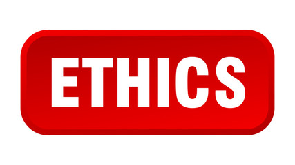 ethics button. ethics square 3d push button