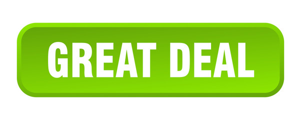 great deal button. great deal square 3d push button
