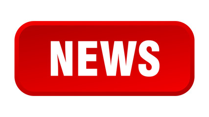 news button. news square 3d push button