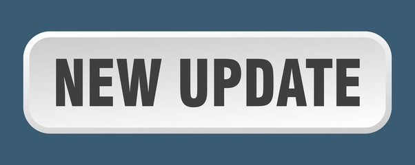 new update button. new update square 3d push button