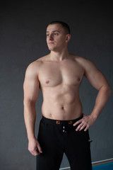 Fototapeta premium young muscular man